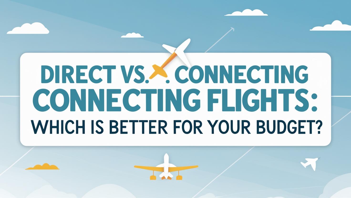 Direct vs. Connecting Flights: Which Is Better for Your Budget? – WritePlus